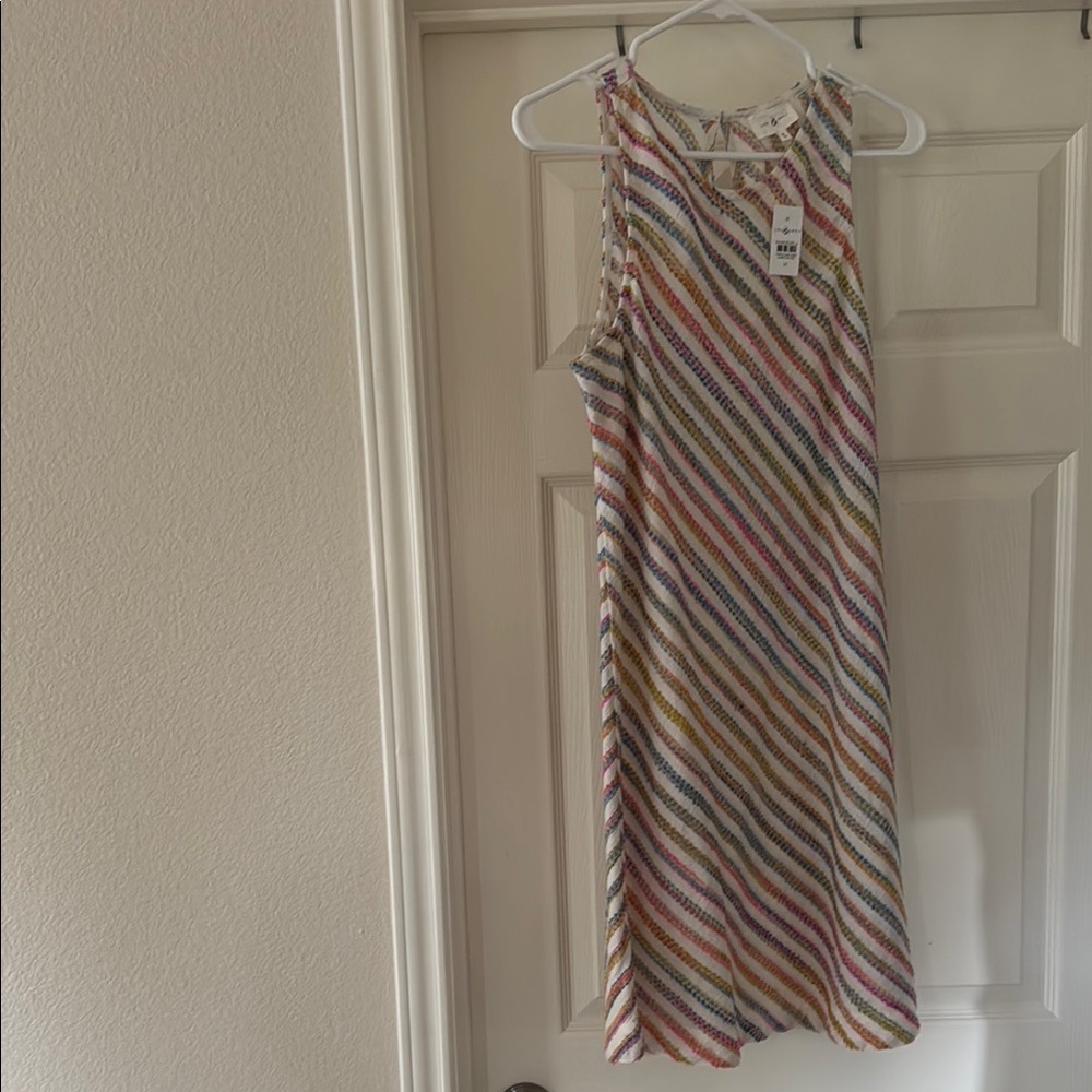 Lou & Grey Rainbow Sleeveless Key hole Dress